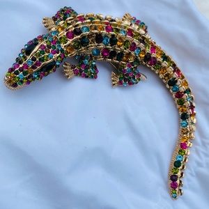 Natasha Couture Alligator brooch